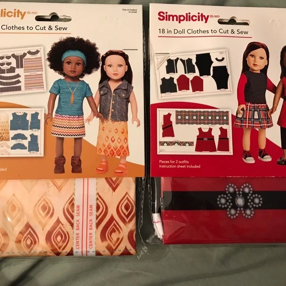 American girl size doll clothes fabric sew craft toys dresses - Picture 11 of 12